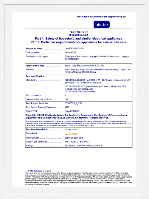 Certyfikat VDE